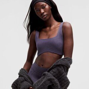 💜 NWT Lululemon 🔥 Soft Sueded Light Support B/C Cup Purple Sports Bra